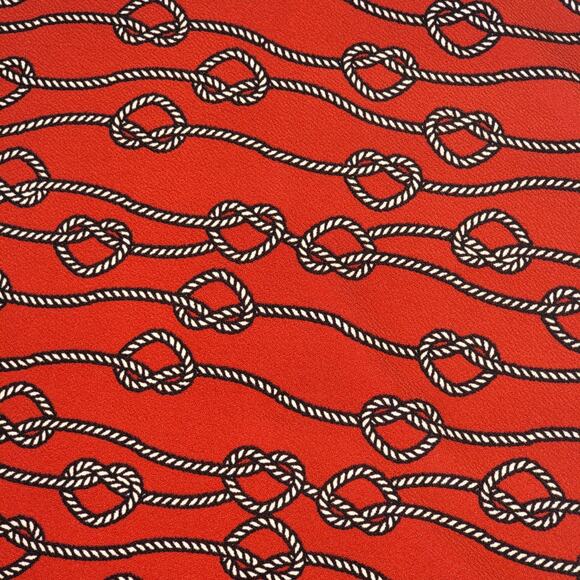 LuLaRoe Cassie Skirt 3XL Red Nautical Rope Knot Summer Coastal Fitted Pencil - Picture 2 of 9